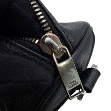 将图像加载到图库查看器中，Dior Atelier Roller Shoulder Bag Black Leather
