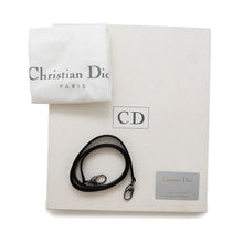Load image into Gallery viewer, Dior Lady Dior 2WAY Handbag Gray/Black Canvas Leather Size Medium
