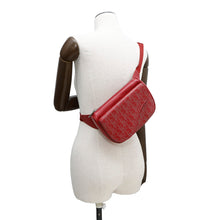 将图像加载到图库查看器中，Dior Galaxy Saddle Crossbody Bag Red Leather
