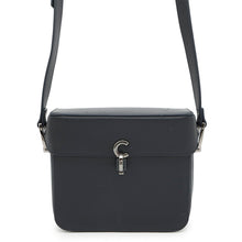 将图像加载到图库查看器中，Dior CDMetal Shoulder Bag Navy Leather
