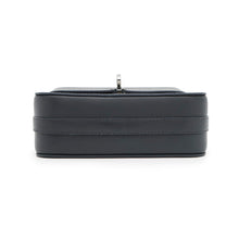 将图像加载到图库查看器中，Dior CDMetal Shoulder Bag Navy Leather
