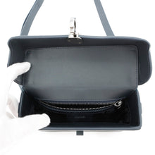 将图像加载到图库查看器中，Dior CDMetal Shoulder Bag Navy Leather
