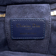 Load image into Gallery viewer, Dior Heart 2-Way Shoulder Vanity Pouch Navy/Red Leather
