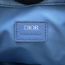 将图像加载到图库查看器中，Dior Oblique Reversible Tote Bag Light Blue Canvas Pile
