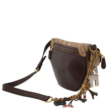 Load image into Gallery viewer, BALENCIAGA Souvenir Crossbody Bag Beige/Brown551550 Canvas Leather Size XS
