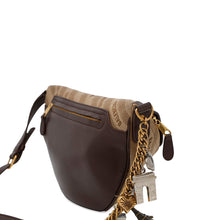 Load image into Gallery viewer, BALENCIAGA Souvenir Crossbody Bag Beige/Brown551550 Canvas Leather Size XS

