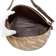 Load image into Gallery viewer, BALENCIAGA Souvenir Crossbody Bag Beige/Brown551550 Canvas Leather Size XS
