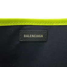 Load image into Gallery viewer, BALENCIAGA Navy Kabas Ivory/Yellow339933 Canvas Leather Size S
