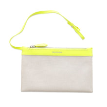 Load image into Gallery viewer, BALENCIAGA Navy Kabas Ivory/Yellow339933 Canvas Leather Size S
