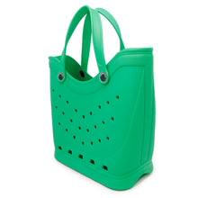 将图像加载到图库查看器中，BALENCIAGA Crocs Tote Bag Green702266 Rubber
