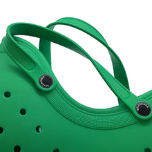 将图像加载到图库查看器中，BALENCIAGA Crocs Tote Bag Green702266 Rubber
