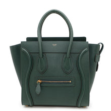 Load image into Gallery viewer, CELINE Luggage shopper Dark Green189793 Leather Size micro
