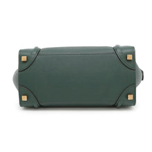 Load image into Gallery viewer, CELINE Luggage shopper Dark Green189793 Leather Size micro
