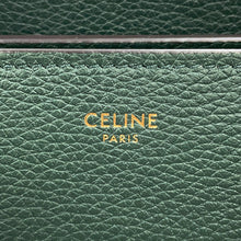 Load image into Gallery viewer, CELINE Luggage shopper Dark Green189793 Leather Size micro
