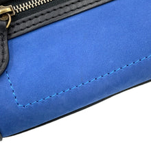 将图像加载到图库查看器中，CELINE Luggage shopper Blue/Beige/Black168243 Suede leather Size Nano
