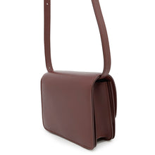 将图像加载到图库查看器中，CELINE Classic Box Shoulder Bag Bordeaux189183 Leather Size Small
