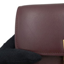 将图像加载到图库查看器中，CELINE Classic Box Shoulder Bag Bordeaux189183 Leather Size Small
