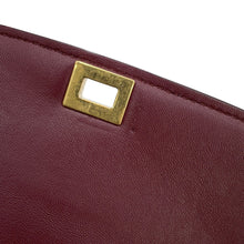 将图像加载到图库查看器中，CELINE Classic Box Shoulder Bag Bordeaux189183 Leather Size Small
