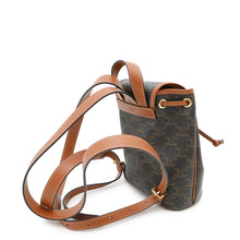 Load image into Gallery viewer, CELINE Triomphe Falco Mini Backpack Tan197662 PVC Calf Leather
