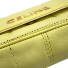 将图像加载到图库查看器中，CELINE Mono Chrome Chain Shoulder Bag Yellow111273 Leather
