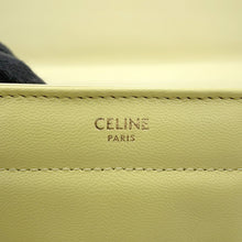 将图像加载到图库查看器中，CELINE Mono Chrome Chain Shoulder Bag Yellow111273 Leather

