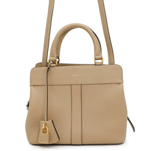 Load image into Gallery viewer, CELINE Cabas de France 2-Way Handbag Beige191963 Leather Size Small
