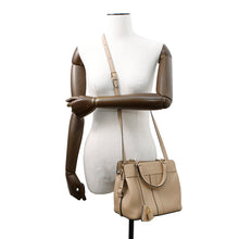 Load image into Gallery viewer, CELINE Cabas de France 2-Way Handbag Beige191963 Leather Size Small
