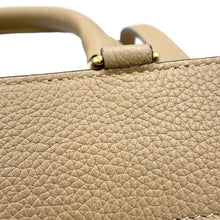 Load image into Gallery viewer, CELINE Cabas de France 2-Way Handbag Beige191963 Leather Size Small
