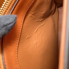 将图像加载到图库查看器中，CELINE 16 SEISE 2WAY Handbag Brown188003 Calf Leather Size Small
