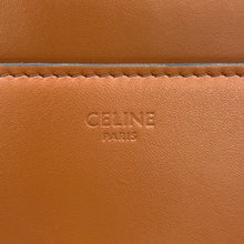 将图像加载到图库查看器中，CELINE 16 SEISE 2WAY Handbag Brown188003 Calf Leather Size Small
