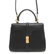 Load image into Gallery viewer, CELINE 16 SEISE 2WAY Handbag Black188003 Calf Leather Size Small
