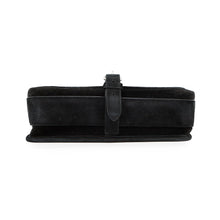将图像加载到图库查看器中，SAINT LAURENT PARIS logo messenger bag Black688253 Velvet Leather
