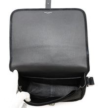 将图像加载到图库查看器中，SAINT LAURENT PARIS logo messenger bag Black688253 Velvet Leather
