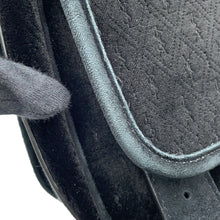 将图像加载到图库查看器中，SAINT LAURENT PARIS logo messenger bag Black688253 Velvet Leather
