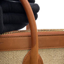 将图像加载到图库查看器中，SAINT LAURENT PARIS Jour 2WAY Tote Bag Beige/Brown683825 Canvas Leather
