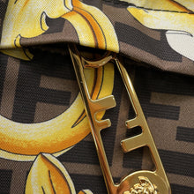 Load image into Gallery viewer, FENDI ★Fendace Zucca Backpack Black/Yellow7VZ066 Nylon
