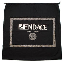将图像加载到图库查看器中，FENDI Fendace Zucca Backpack Black/Yellow7VZ066 Nylon
