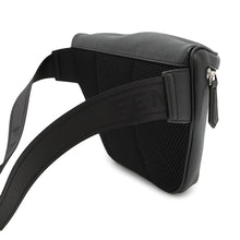 将图像加载到图库查看器中，FENDI Logo Crossbody Bag Black7VA562 Leather
