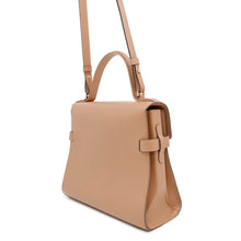 Load image into Gallery viewer, Delvaux Tempe 2WAY Handbag Beige Leather Size MM
