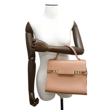 Load image into Gallery viewer, Delvaux Tempe 2WAY Handbag Beige Leather Size MM
