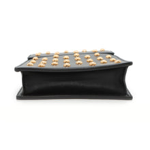 Load image into Gallery viewer, Gianni Versace Medusa Studded Shoulder Bag Black Leather
