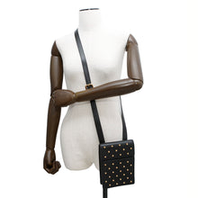 Load image into Gallery viewer, Gianni Versace Medusa Studded Shoulder Bag Black Leather
