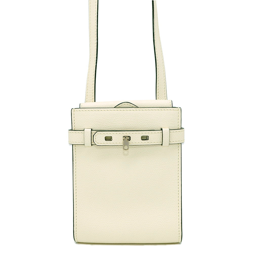 Valextra Valextra Slim B Traccolina Shoulder Bag WhiteWBBR0061028LOCNTWW Soft Calf Leather