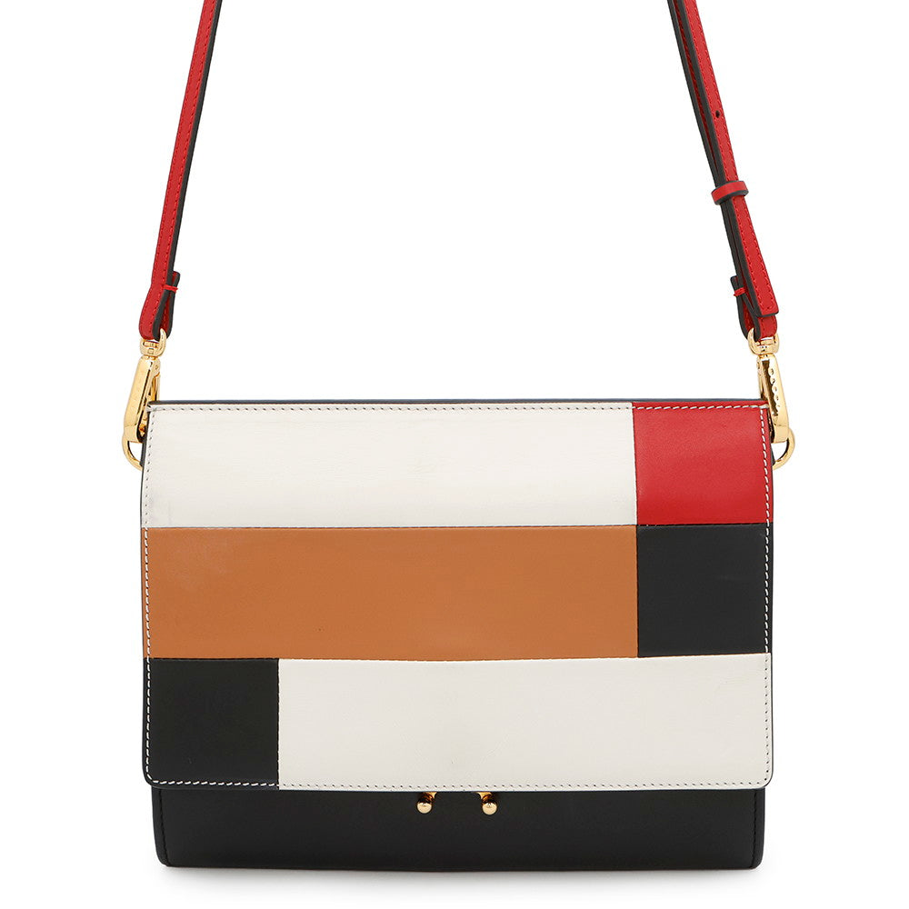 MARNI Marni Trunk Bag Shoulder Bag Black/Multicolor Leather
