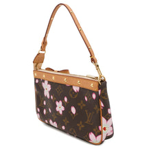 将图像加载到图库查看器中，LOUIS VUITTON Pochette Accessoires Brown/PinkM92006 Monogram Cherry Blossom
