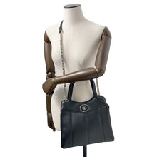 Load image into Gallery viewer, GUCCI Petit GG Small Tote 2-Way Bag Black745918 Leather
