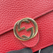 Load image into Gallery viewer, GUCCI Interlocking G Chain Wallet Red510314 Leather
