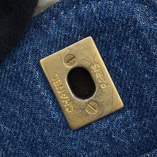 Load image into Gallery viewer, CHANEL Egyptian Line Single Flap Chain Shoulder Blue Denim Mouton
