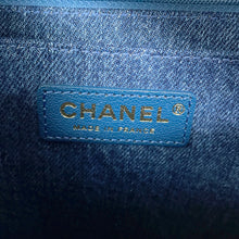 Load image into Gallery viewer, CHANEL Egyptian Line Single Flap Chain Shoulder Blue Denim Mouton
