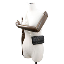 Load image into Gallery viewer, CHANEL Matelasse Pearl Chain Wallet BlackAP1839 Lambskin
